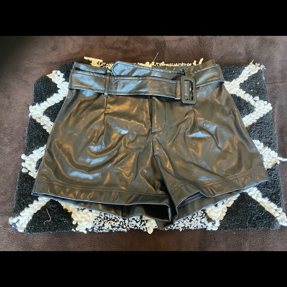 Fashion Nova Faux Leather Shorts
